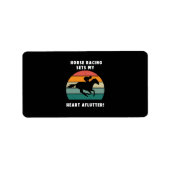 Étiquette Course à cheval (Devant)