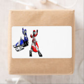 Étiquette Course motoneige (En situation)