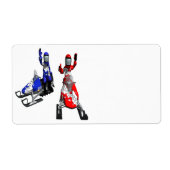 Étiquette Course motoneige (Devant)