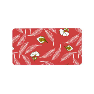 Étiquette Couverture jetée feuille de corail dérivant