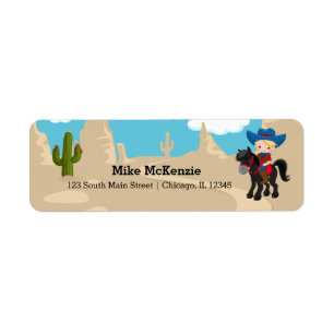 Étiquette Cowboy