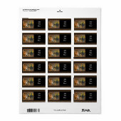 Étiquette Cowboy de Western Horse Cowboy Cowboy Hat Wagon Wh (Feuille entière)