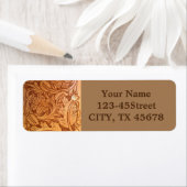 Étiquette cowboy rustique de l'ouest (En situation)