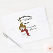 Étiquette Cowboy Snowman (Enveloppe)