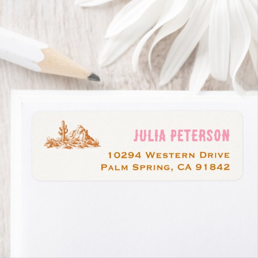 Étiquette Cowgirl Western Rodeo Party (En situation)