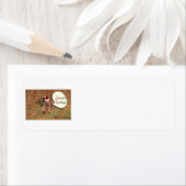 Étiquette Coyote de Noël (En situation)