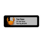 Étiquette Crab orange (Devant)