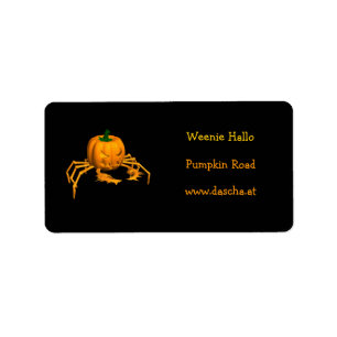 Étiquette Crab orange