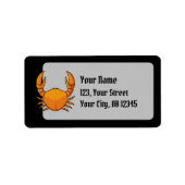 Étiquette Crab orange (Devant)