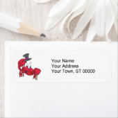 Étiquette crabe drôle (En situation)