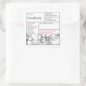 étiquette Cranberry de l'Apothicairerie Noir & Bla (Sac)