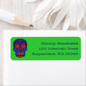 Étiquette Crâne à sucre (En situation)