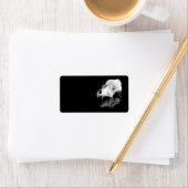 Étiquette Crâne animal (En situation)