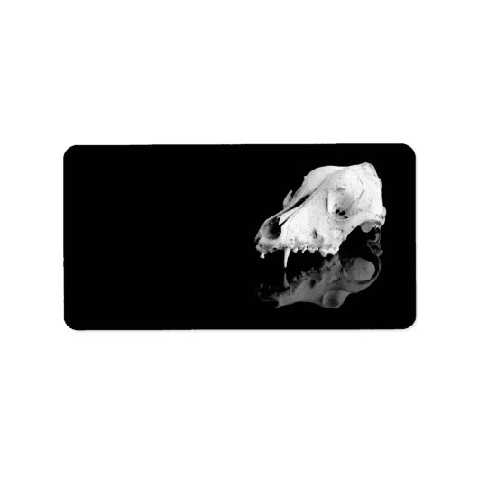 Étiquette Crâne animal (Devant)