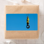 Étiquette Crane hook with yellow and black stripes hang (En situation)