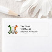 Étiquette Crâne irlandais Doyle (En situation)