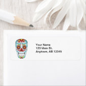 Étiquette crâne sucre (En situation)