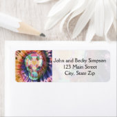 Étiquette Cravate crâne sucre teintes de la peau beauté de l (En situation)