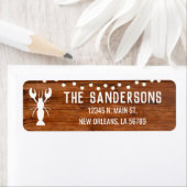 Étiquette Crawfish Boil Graduation Réunion (En situation)