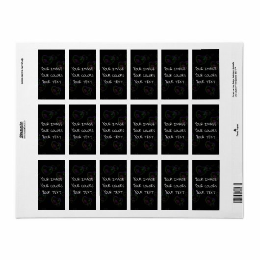 Étiquette Create a Custom (Feuille entière)