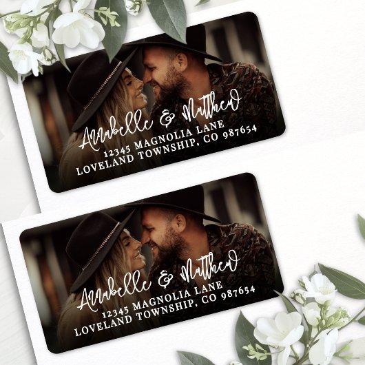 Étiquette Create Your Own Photo Return Address