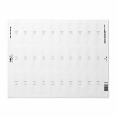 Étiquette Create Your Own white  (Feuille entière)