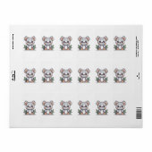 Étiquette Création de Koala Vector Magique Kawaii (Feuille entière)