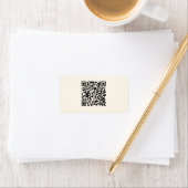 Étiquette Créer instantanément un code QR | Modifiable blanc (En situation)