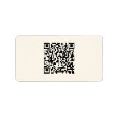 Étiquette Créer instantanément un code QR | Modifiable blanc (Devant)