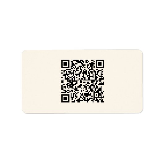 Étiquette Créer instantanément un code QR | Modifiable blanc (Devant)