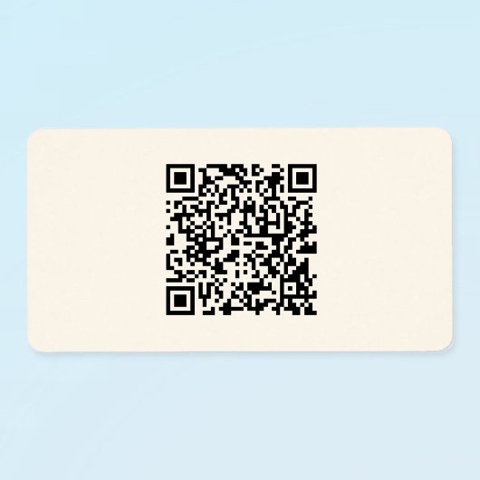 Étiquette Créer instantanément un code QR | Modifiable blanc