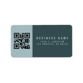 Étiquette Créer un code QR analysable | Adresse de retour mo (Devant)