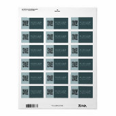 Étiquette Créer un code QR analysable | Adresse de retour mo (Feuille entière)
