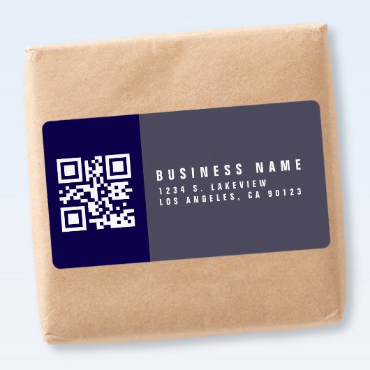 Étiquette Créer un code QR analysable | Adresse de retour mo