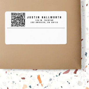 Étiquette Créer un code QR analysable Adresse de retour mo