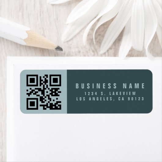 Étiquette Créer un code QR analysable | Adresse de retour mo (En situation)