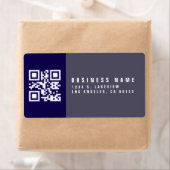 Étiquette Créer un code QR analysable | Adresse de retour mo (En situation)