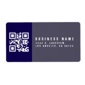 Étiquette Créer un code QR analysable | Adresse de retour mo (Devant)