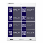 Étiquette Créer un code QR analysable | Adresse de retour mo (Feuille entière)