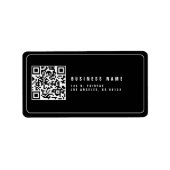 Étiquette Créer un code QR scannable | Adresse de retour mod (Devant)
