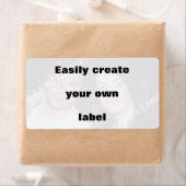 Étiquette Créez facilement votre étiquette. Retirez le gros  (En situation)