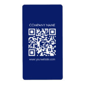 Étiquette Créez un code QR instantanément | Design simple mo (Devant)