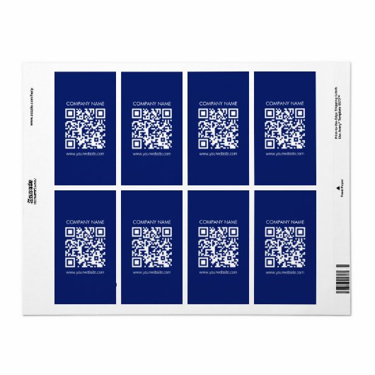 Étiquette Créez un code QR instantanément | Design simple mo (Feuille entière)