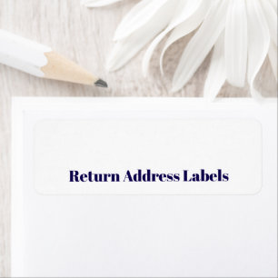 Étiquette Créez votre adresse de retour personnalisée