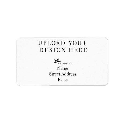 Étiquette Créez votre propre adresse de conception (Devant)