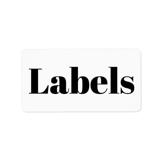 Étiquette Créez votre propre adresse de promotion de marque (Devant)