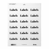 Étiquette Créez votre propre adresse de promotion de marque (Feuille entière)