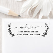 Étiquette Créez votre propre adresse de retour (En situation)