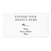 Étiquette Créez votre propre adresse d'expédition de concept (Devant)