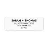 Étiquette Créez votre propre autocollant de nom et d'adresse (Devant)